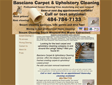 Tablet Screenshot of bascianocarpetcleaning.com